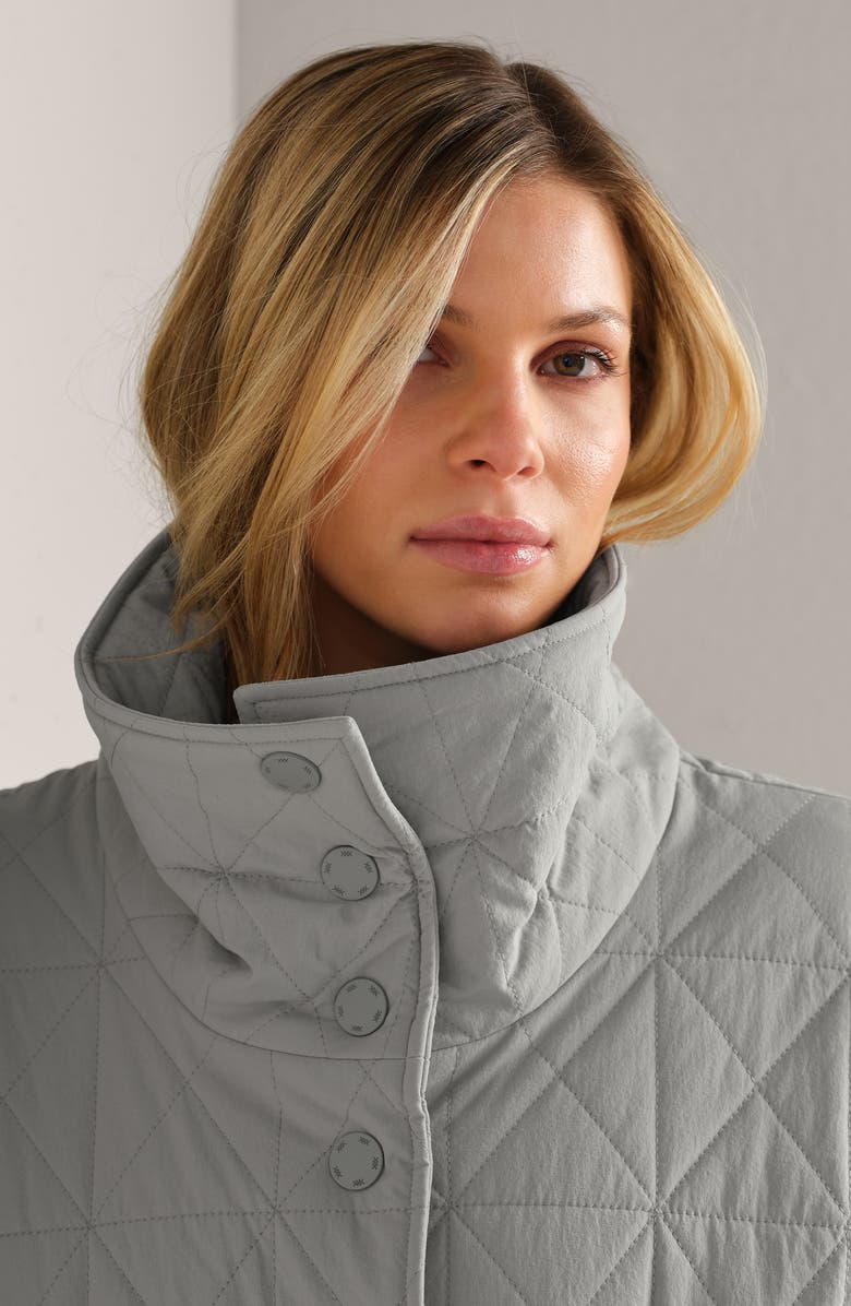 Rhone Monterey Water Repellent Quilted Jacket, Alternate, color, Grey Sky
