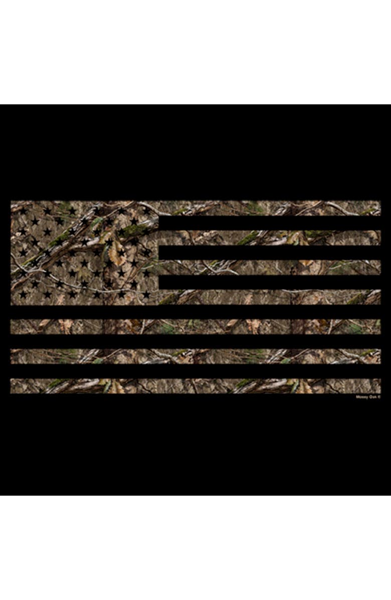 MOSSY OAK Boy's Mossy Oak In the Woods Flag  Graphic T-Shirt, Alternate, color, Black