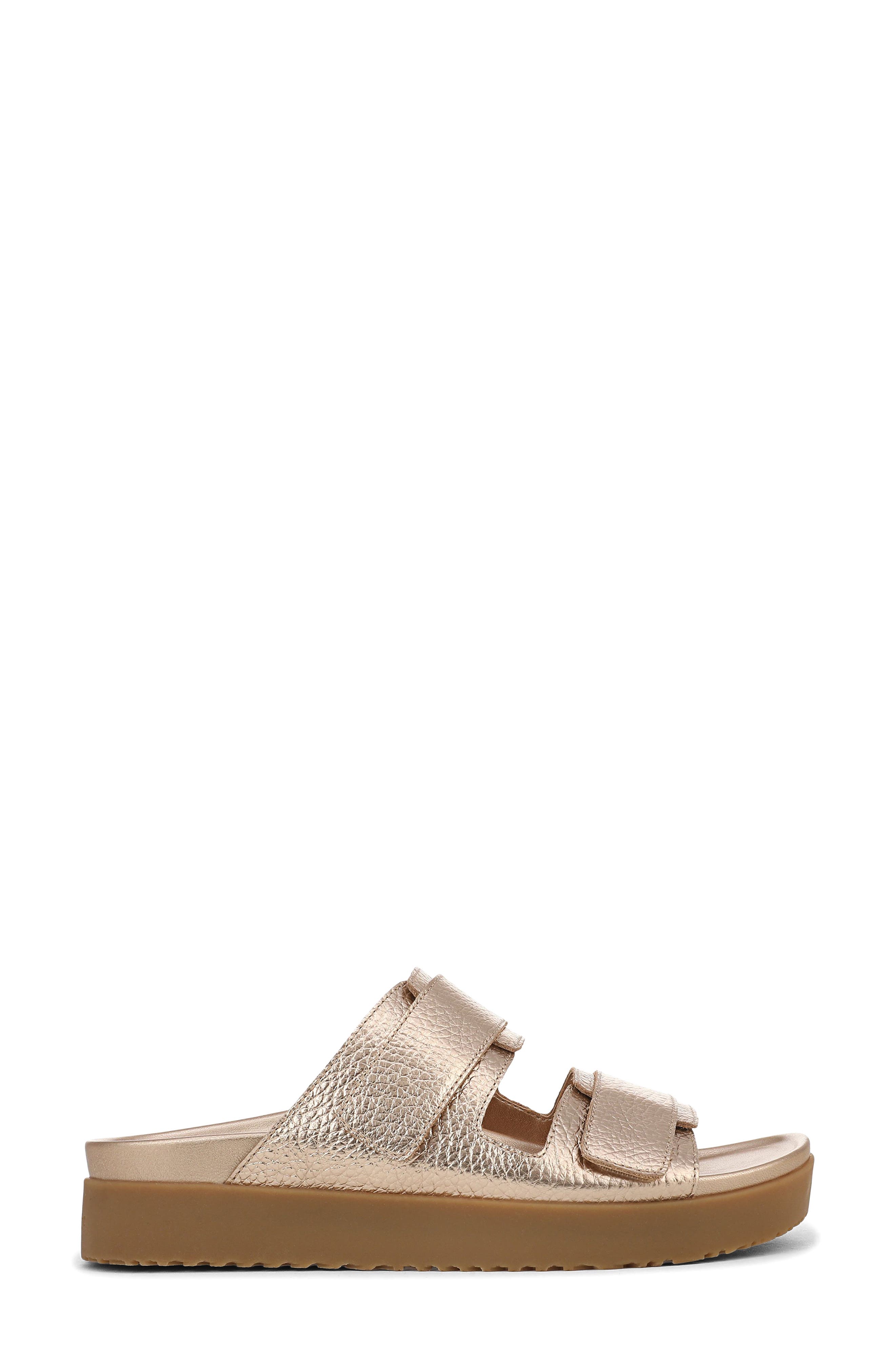 Riviera Slide Sandal, Alternate, color, BRONZE
