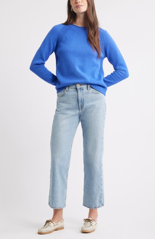 Caslonr Caslon(r) Raglan Sleeve Roll Neck Wool & Cotton Sweater
