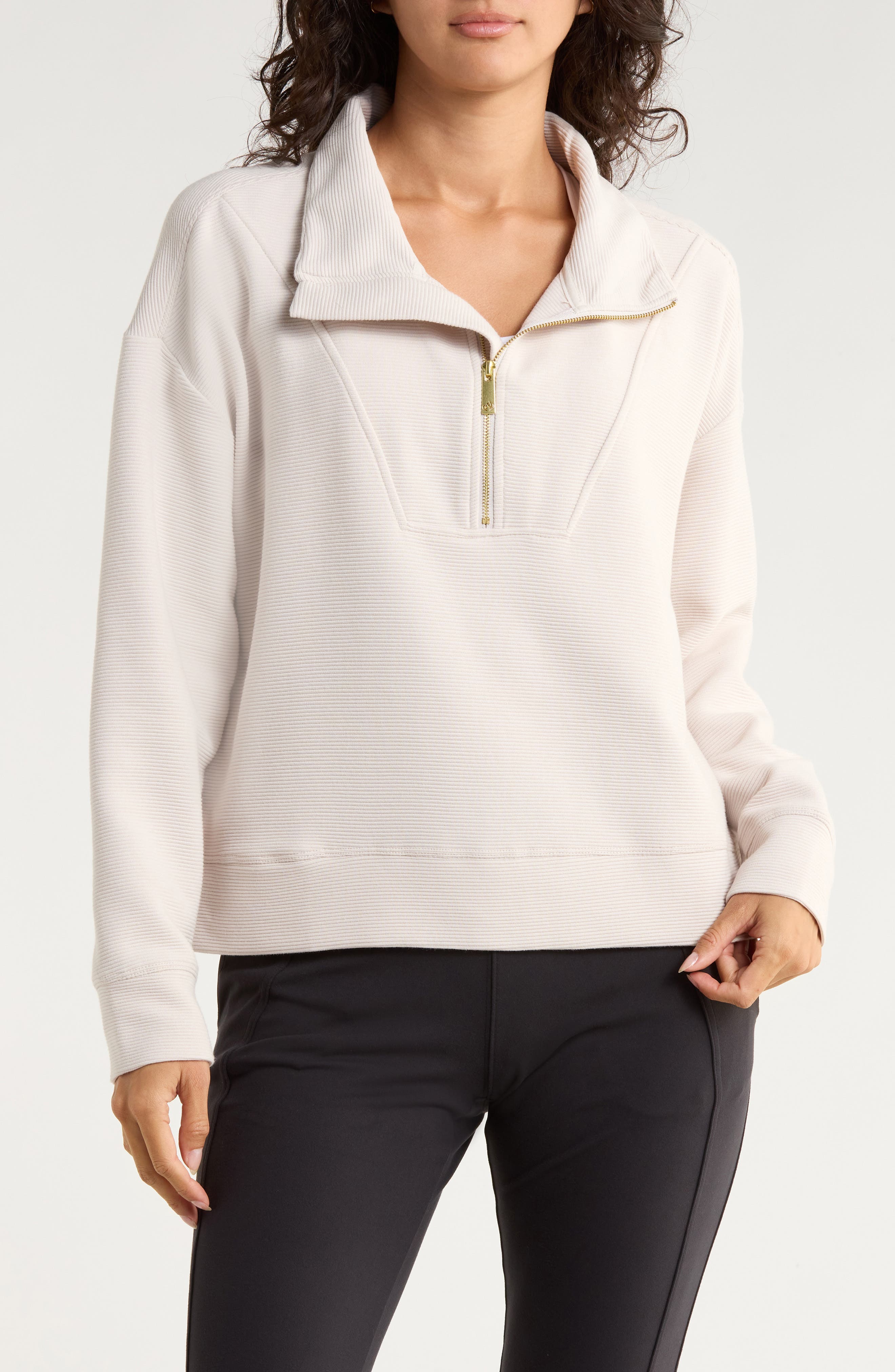 APANA Forever Ottoman Quarter Zip Sweatshirt
