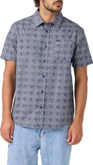 O'Neill Terrace Standard Fit Short Sleeve Button-Up Shirt