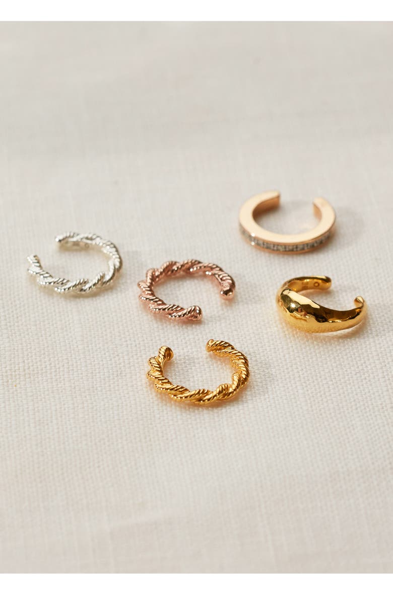 Monica Vinader Corda Ear Cuff, Alternate, color, 
