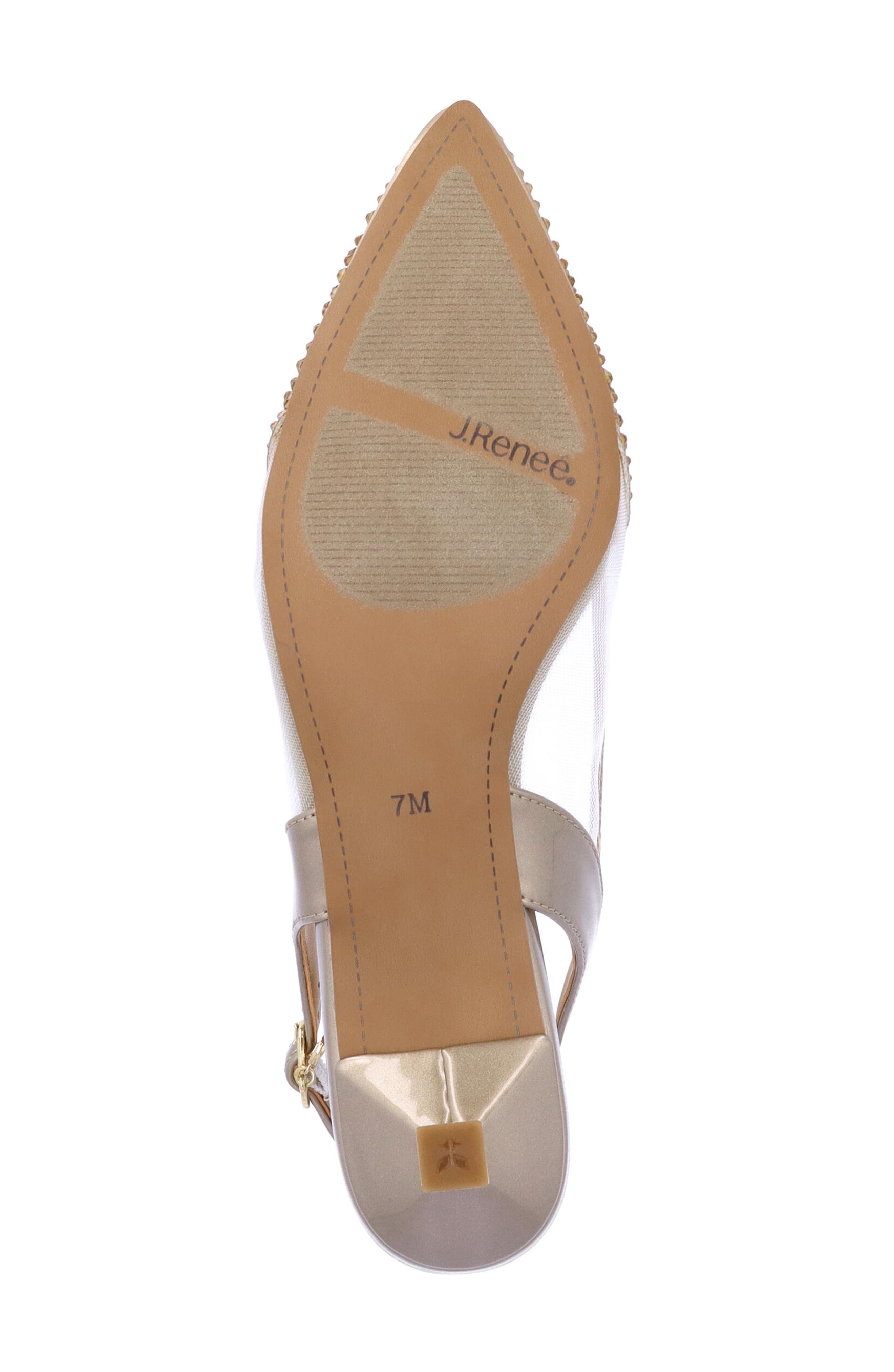 Gwyn Slingback Pointed Toe Pump, Alternate, color, BEIGE