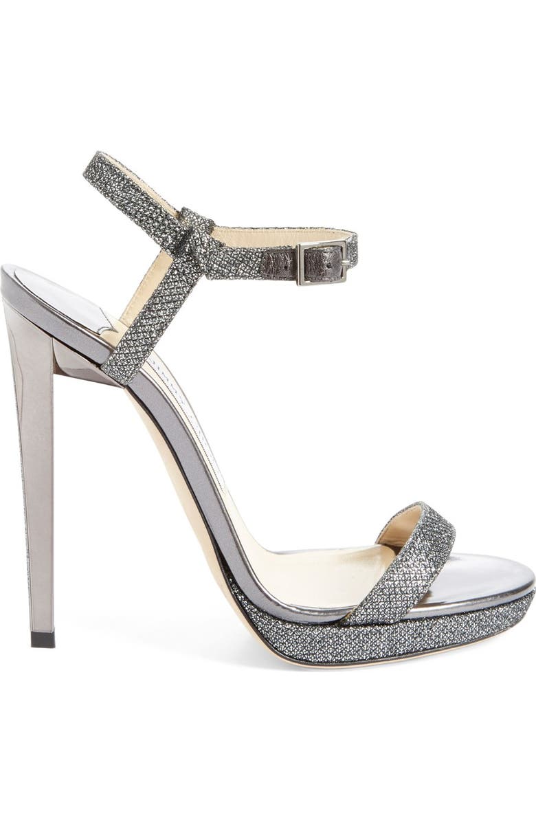 Jimmy Choo 'Claudette' Ankle Strap Platform Sandal, Alternate, color,