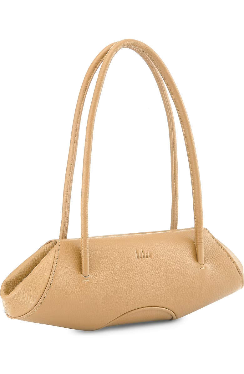 behno Mini Elizabeth Baguette Pebble Leather Shoulder Bag, Alternate, color, Bisque