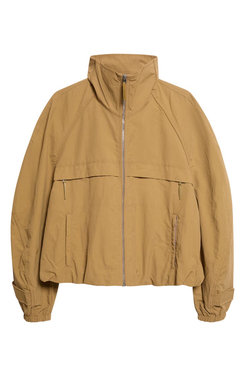 Acne Studios Odill Water Repellent Peached Nylon Jacket, Main, color, Dark Khaki
