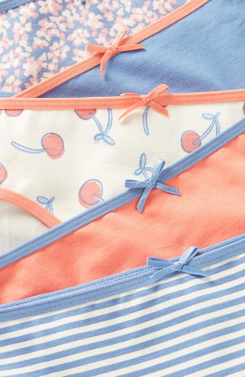 Nordstrom Kids' Assorted 5-pack Hipster Briefs In Blue