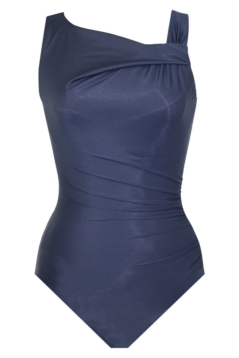 Rock Solid Avra Underwire One-Piece Swimsuit, Alternate, color, MIDNIGHT BLUE