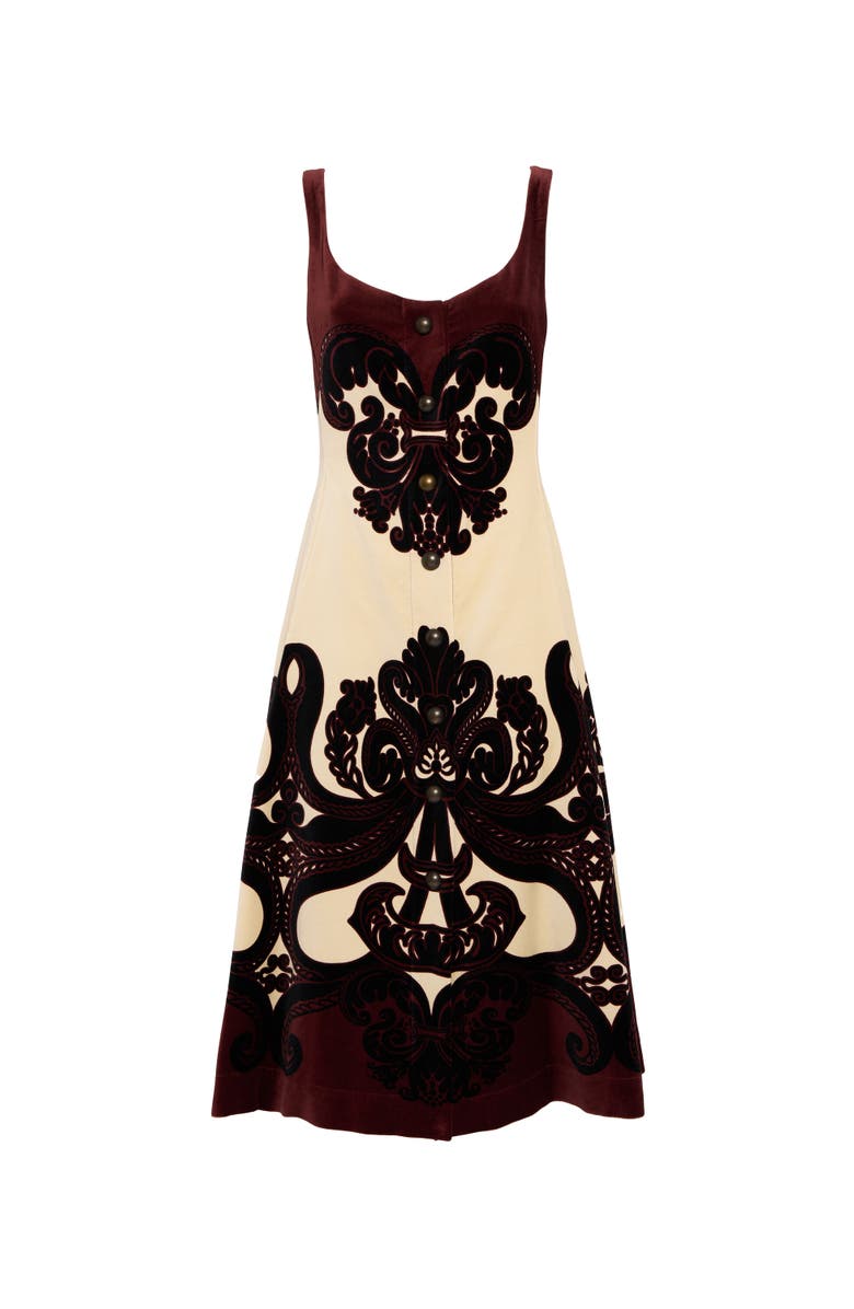 La DoubleJ Ella Midi Dress Placee Corsini Placée Cream, Alternate, color,