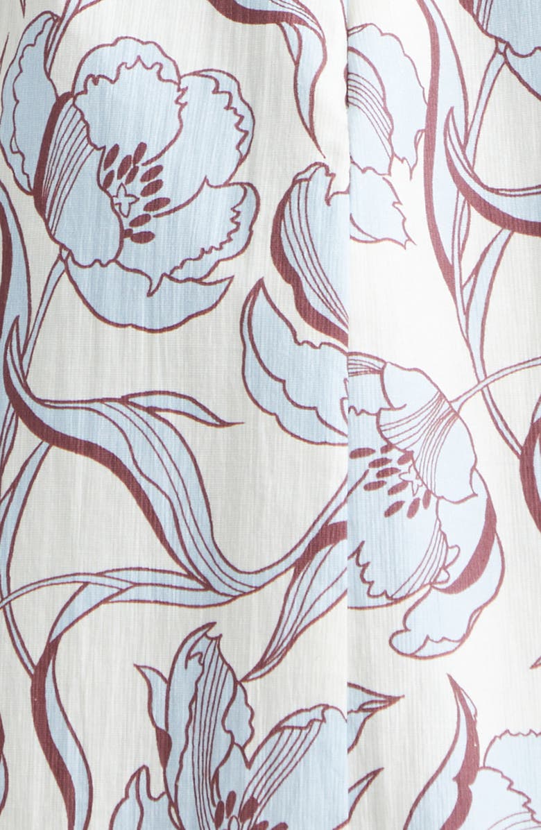 3.1 Phillip Lim Floral Minidress, Alternate, color, Sky Blue Multi