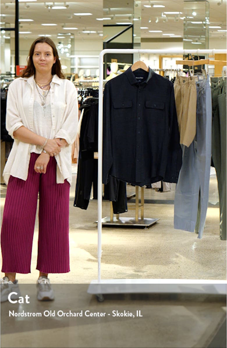 City Trim Fit Stretch Flannel Button-Down Shirt, sales video thumbnail