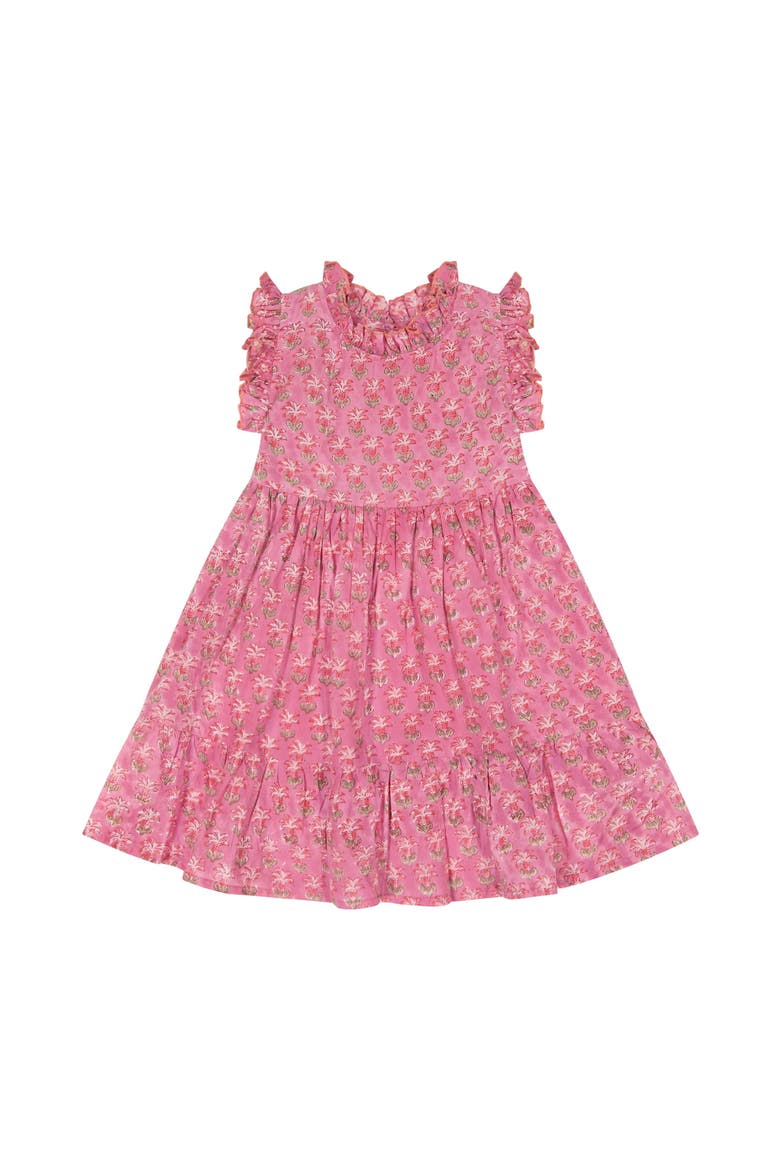 Ondine Ruffle Dress, Main, color, Pink