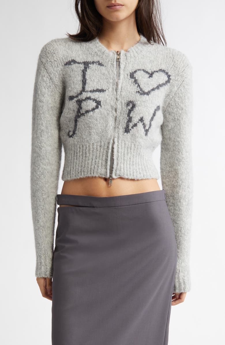 Paloma Wool Crush Full Zip Graphic Cardigan, Main, color, 