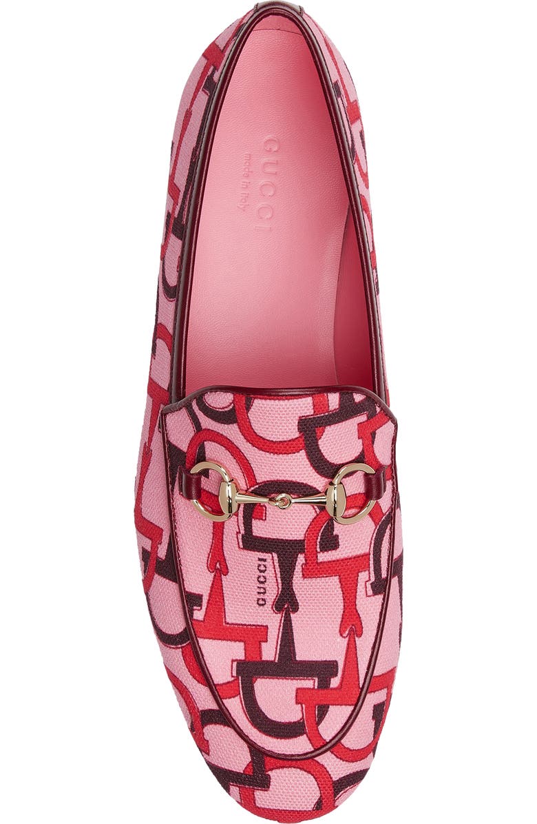Gucci New Jordaan Horsebit Canvas Loafer, Alternate, color,