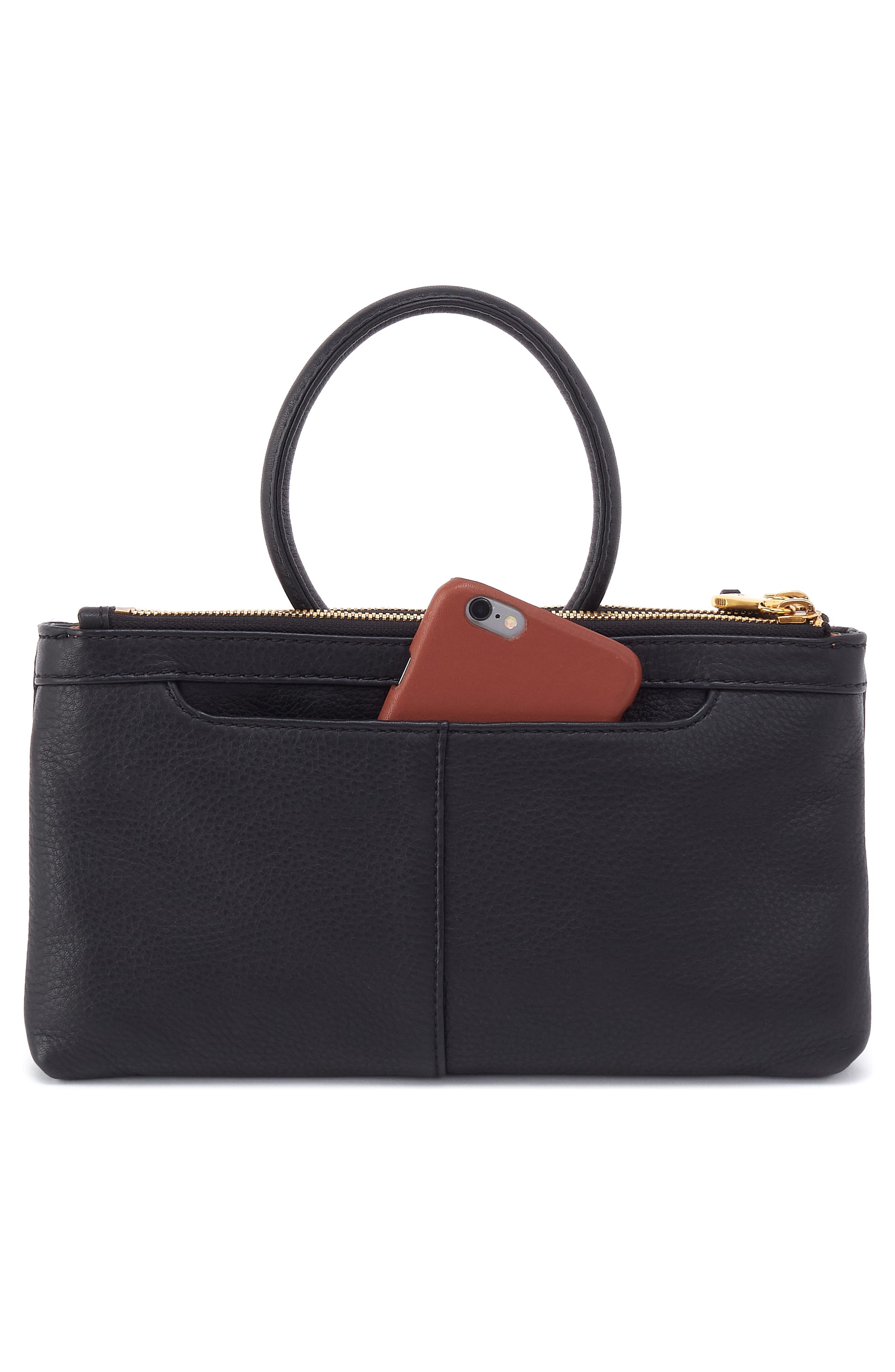 HOBO Sable Stud Crossbody Bag, Alternate, color, Black