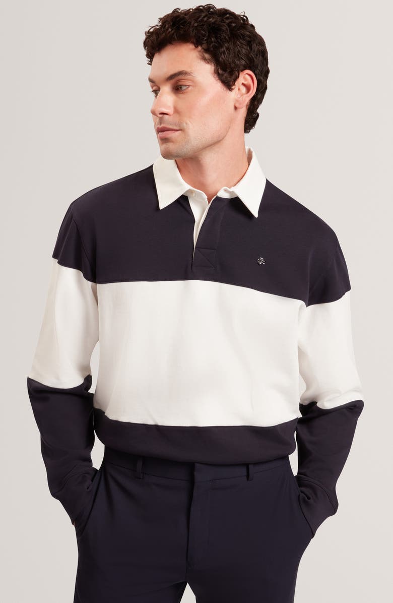 Ted Baker Traviss Long Sleeve Cotton Rugby Shirt, Alternate, color, 