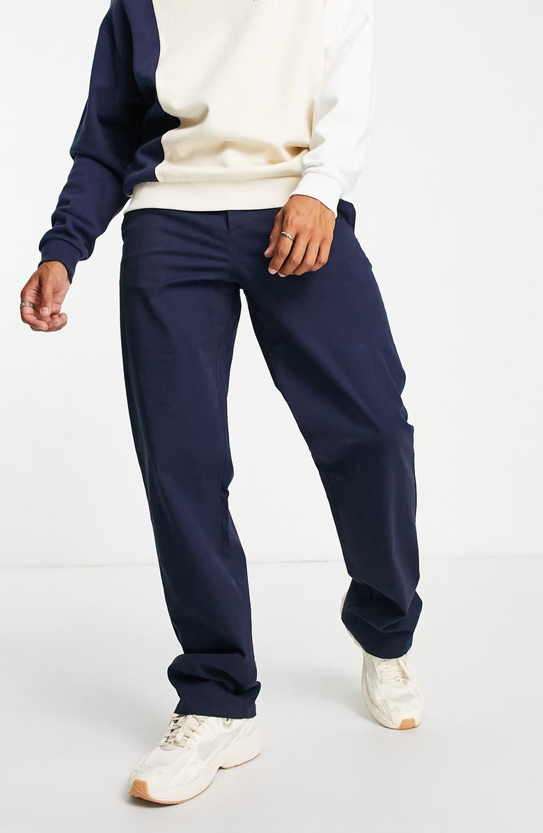 ASOS DESIGN Relaxed Stretch Cotton Chino Pants, Main, color,
