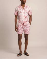 Orlebar Brown Maitan Relaxed Fit Short Sleeve Cotton Shirt