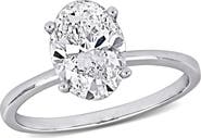 Julianna B. Oval Lab Grown Diamond Solitaire Ring 14k