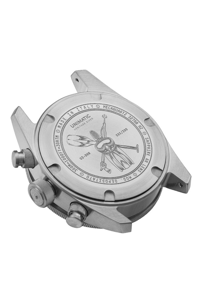 Diving Heritage Chronograph Diving Watch, 41.5mm, Alternate, color, BLUE