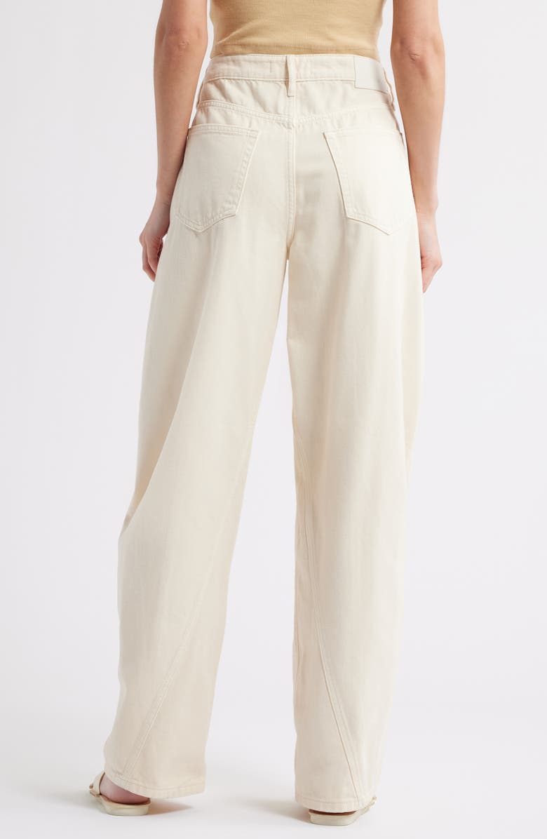 HIDDEN JEANS Seamed Barrel Leg Jeans, Alternate, color, Khaki