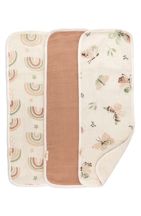 3-Pack Cotton Baby Burp Cloth Set (Baby)