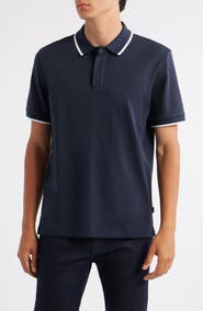 BOSS Parlay Tipped Cotton Polo