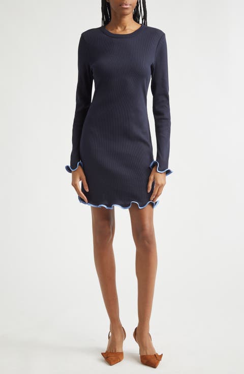 Baranova Long Sleeve Minidress