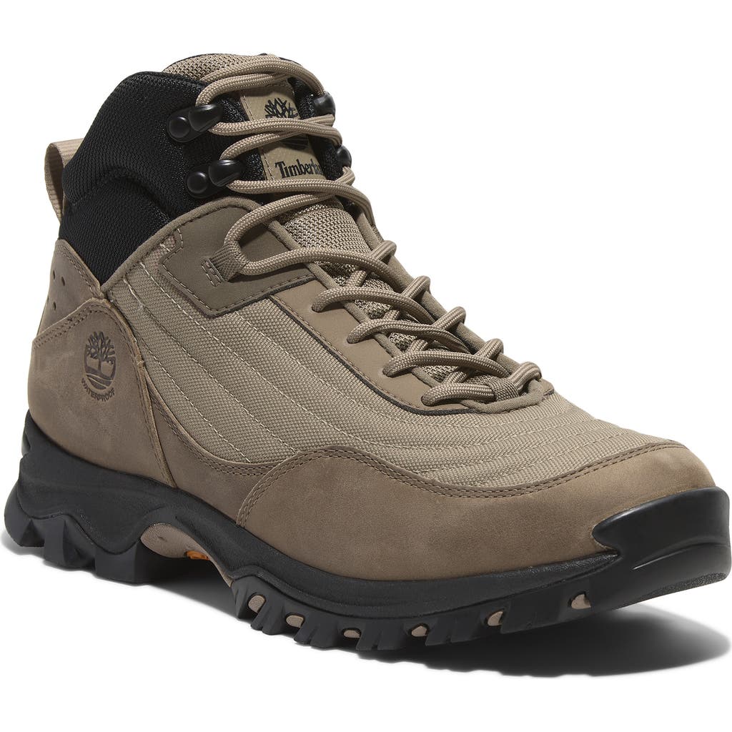 Timberland Mt. Maddsen Waterproof Hiking Boot In Medium Beige Mesh