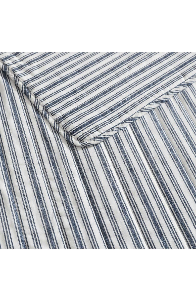 Nautica Coleridge Stripe King Quilt Set, Alternate, color, Dark Blue
