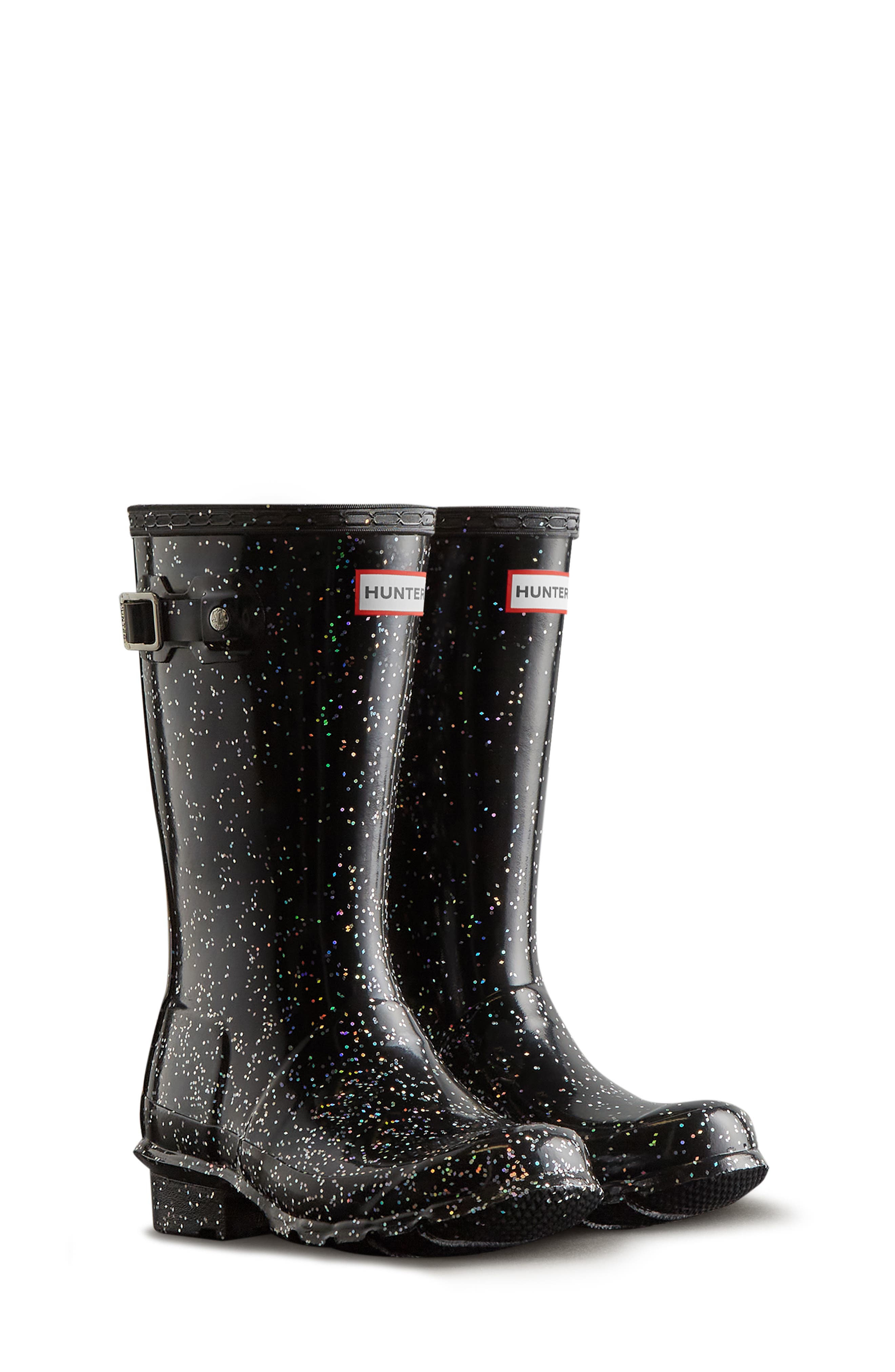 Hunter Kids' Original Giant Glitter Waterproof Rain Boot, Main, color, 