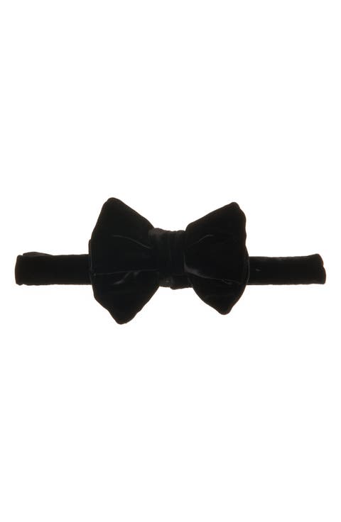 Fluid Velvet Bow Tie