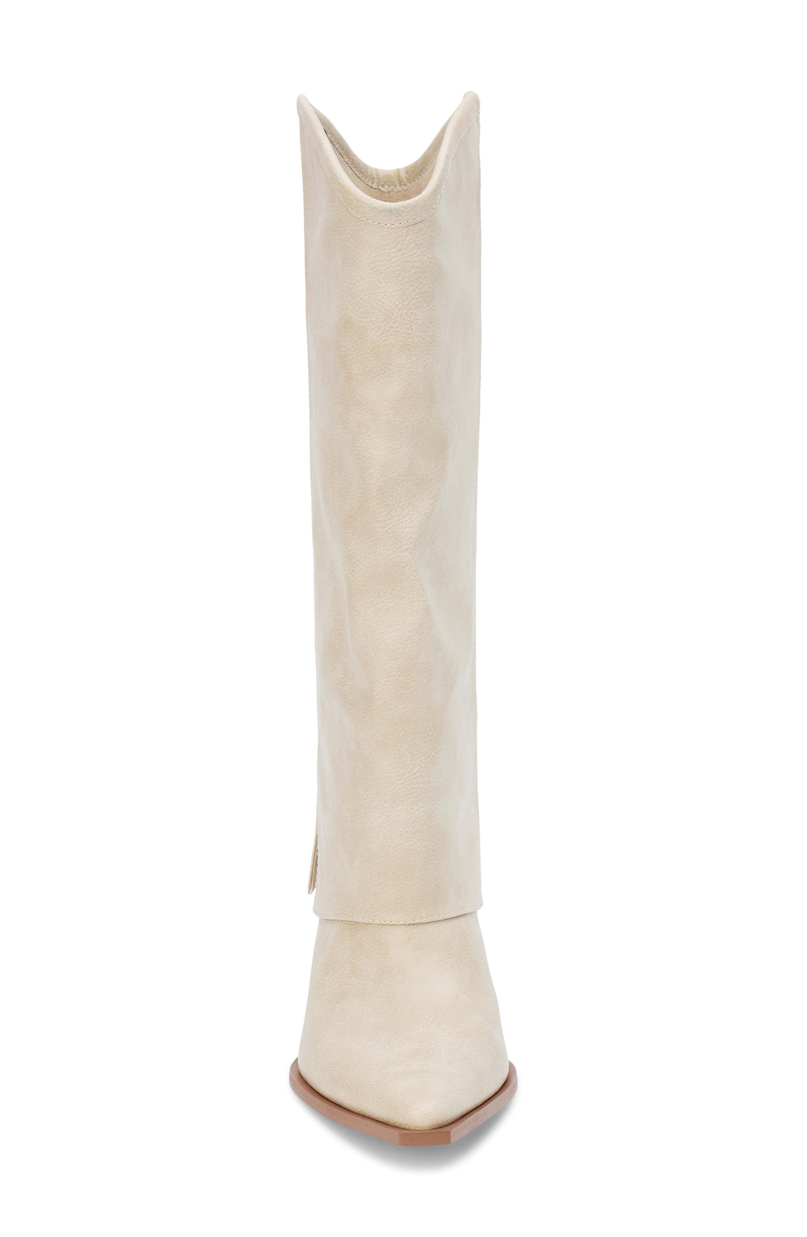 Coconuts by Matisse Walker Foldover Shaft Knee High Boot, Alternate, color, Natural