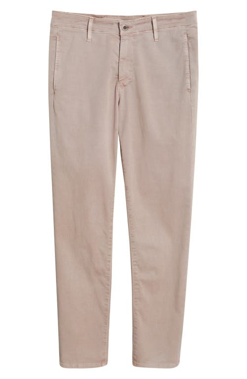Ag Kullen Flat Front Stretch Sateen Chinos In Sulfur Ashen Mauve