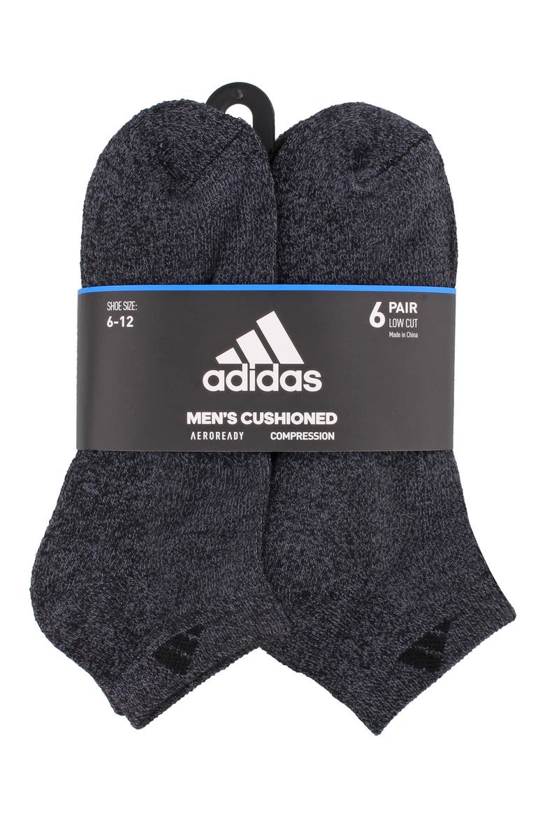 6-Pack Athletic Low Cut Socks, Alternate, color, BLACK