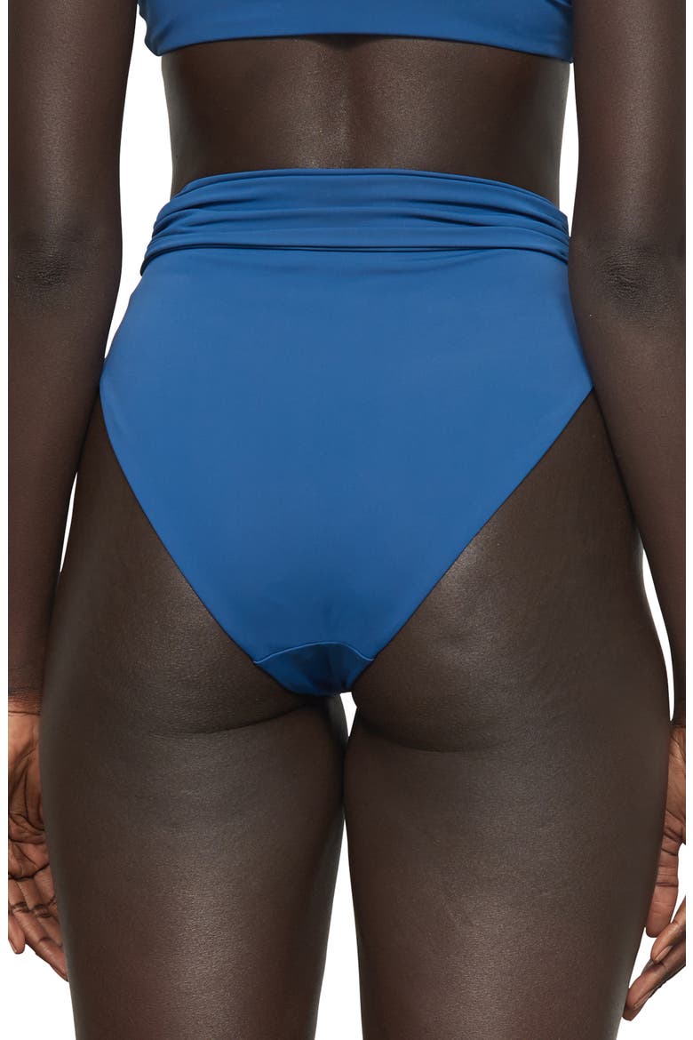 Goldie High Waist Bikini Bottoms, Alternate, color, PACIFC BLUE