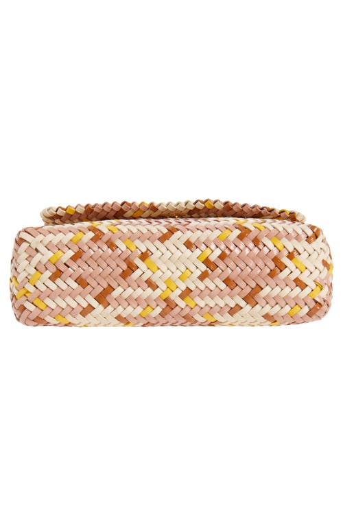 Tory Burch Small Kira Woven Leather Crossbody Bag In Multi