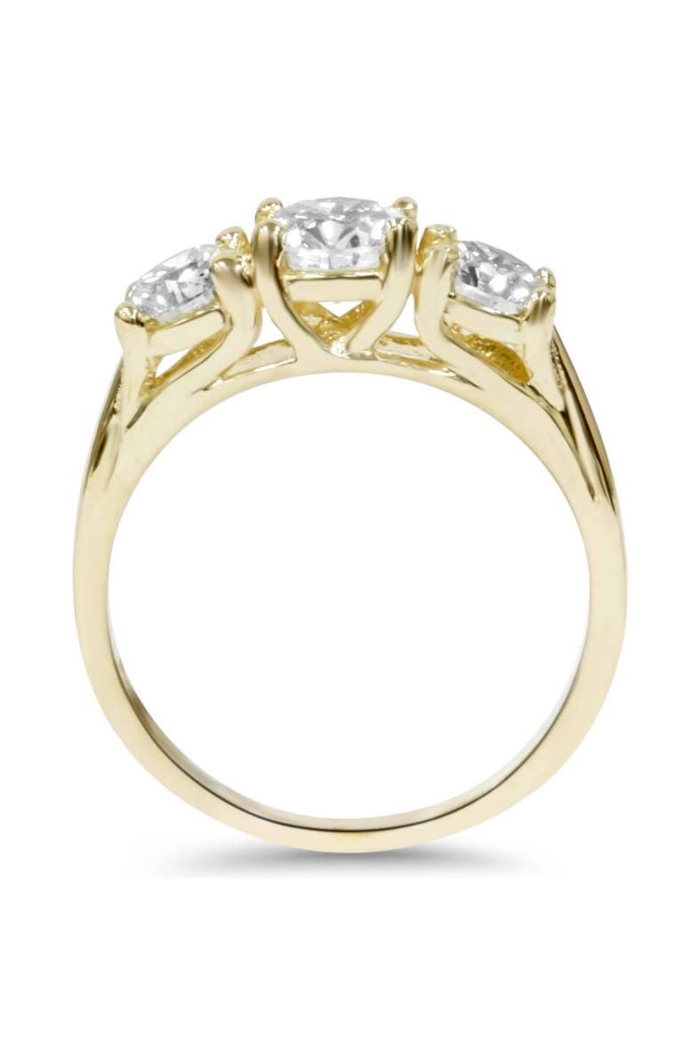 Bliss Diamond 2ct Three Stone Diamond Engagement 14K Gold Ring, Alternate, color, 14K Yellow Gold