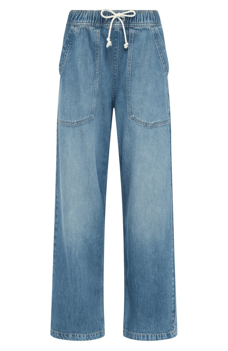 nuuds Wide Leg Drawstring Jeans, Alternate, color, Athens Wash