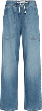 nuuds Wide Leg Drawstring Jeans