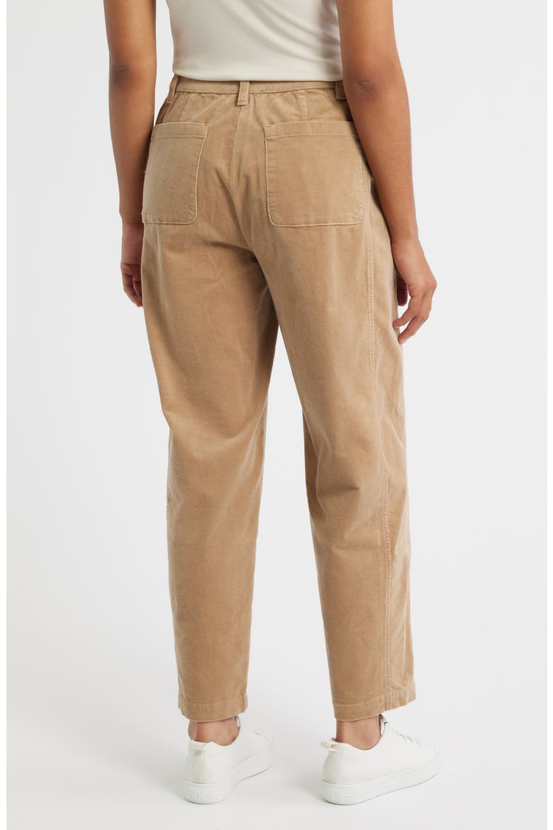 Ankle Lantern Corduroy Pants, Alternate, color, BISCUIT