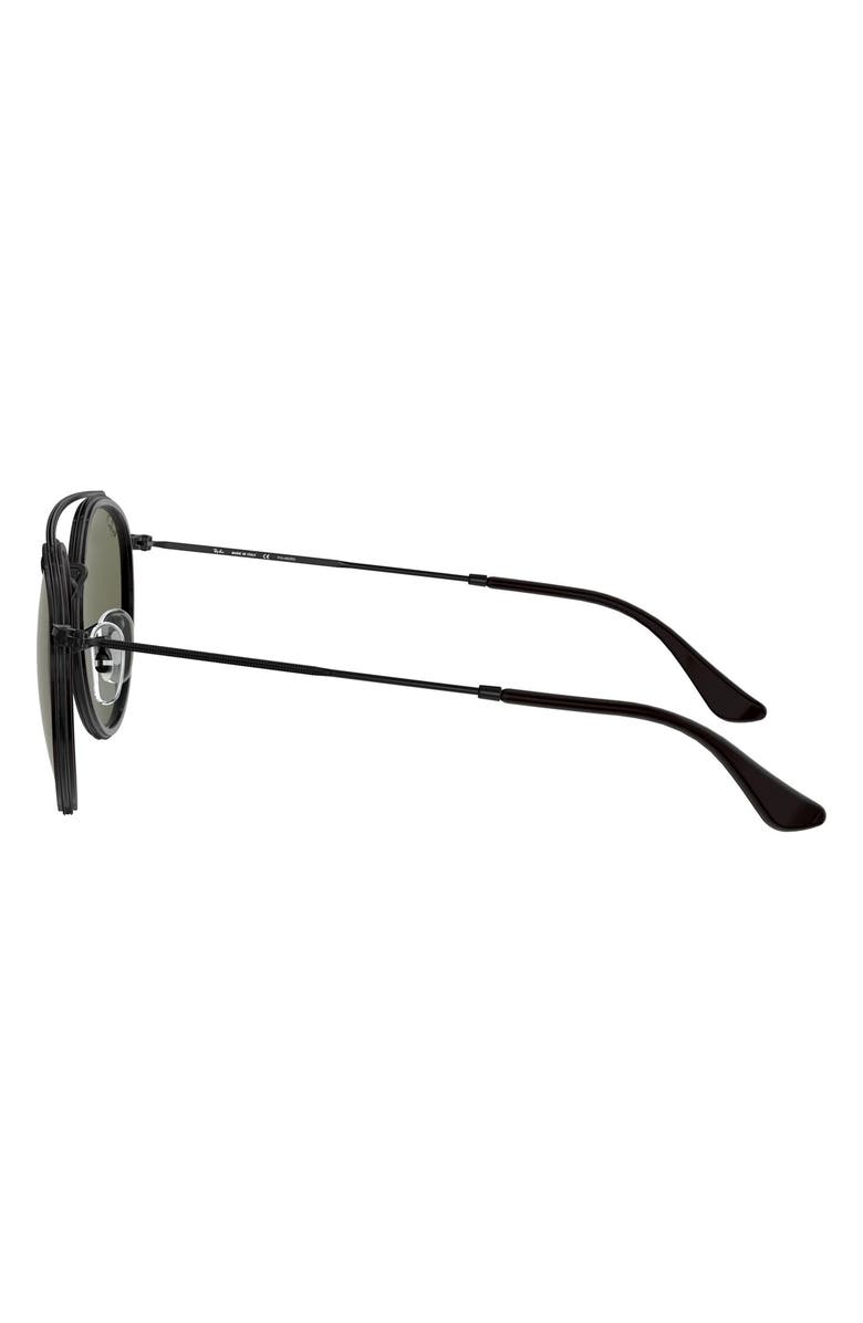 Ray-Ban 51mm Polarized Round Sunglasses, Alternate, color, Black/ Polar