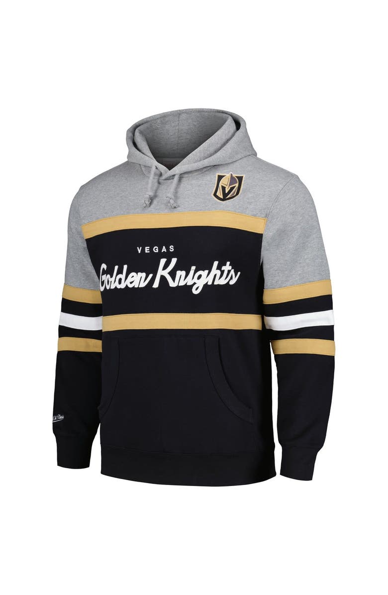 Mitchell & Ness Men's Mitchell & Ness Black/Gray Vegas Golden Knights Head Coach Pullover Hoodie, Alternate, color, Black