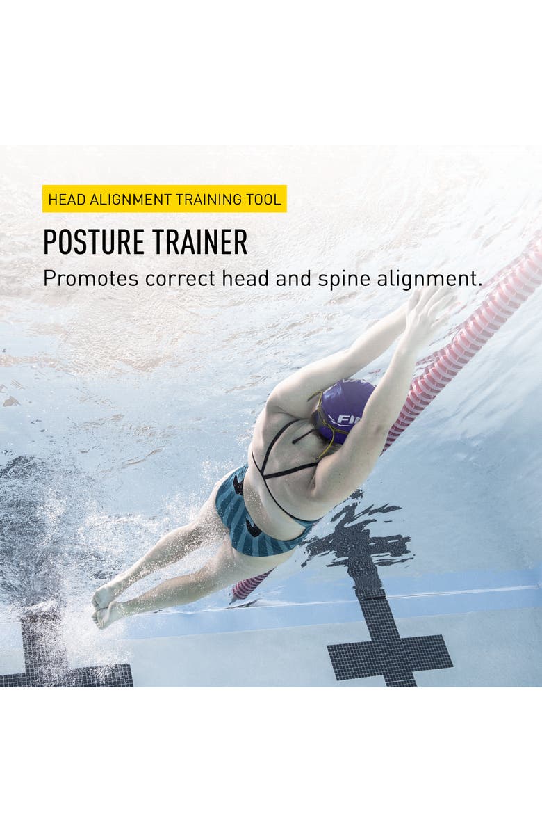 FINIS Posture Trainer Swim Tool Head Alignment for All Four Strokes Improves Body Position Stroke Efficiency, Alternate, color, Black