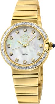 GEVRIL Sorrento Diamond Bracelet Watch, 32mm - 0.013ct.