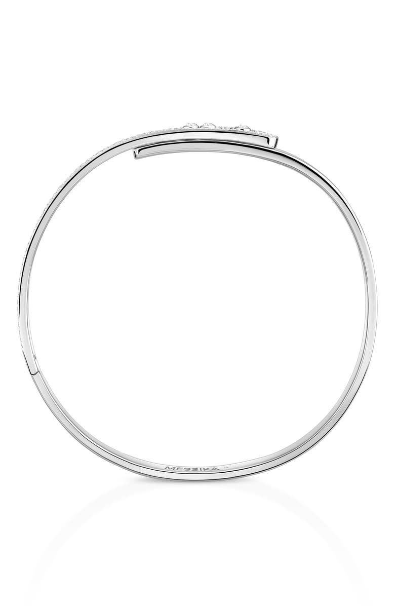 Messika Move Noa Pavé Diamond Bangle, Alternate, color, White Gold
