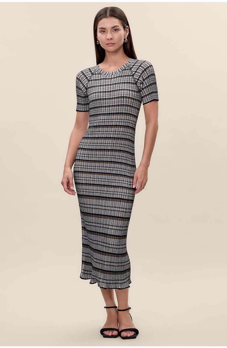 Rebecca Taylor Laine Sweater Dress, Main, color, Black Multi