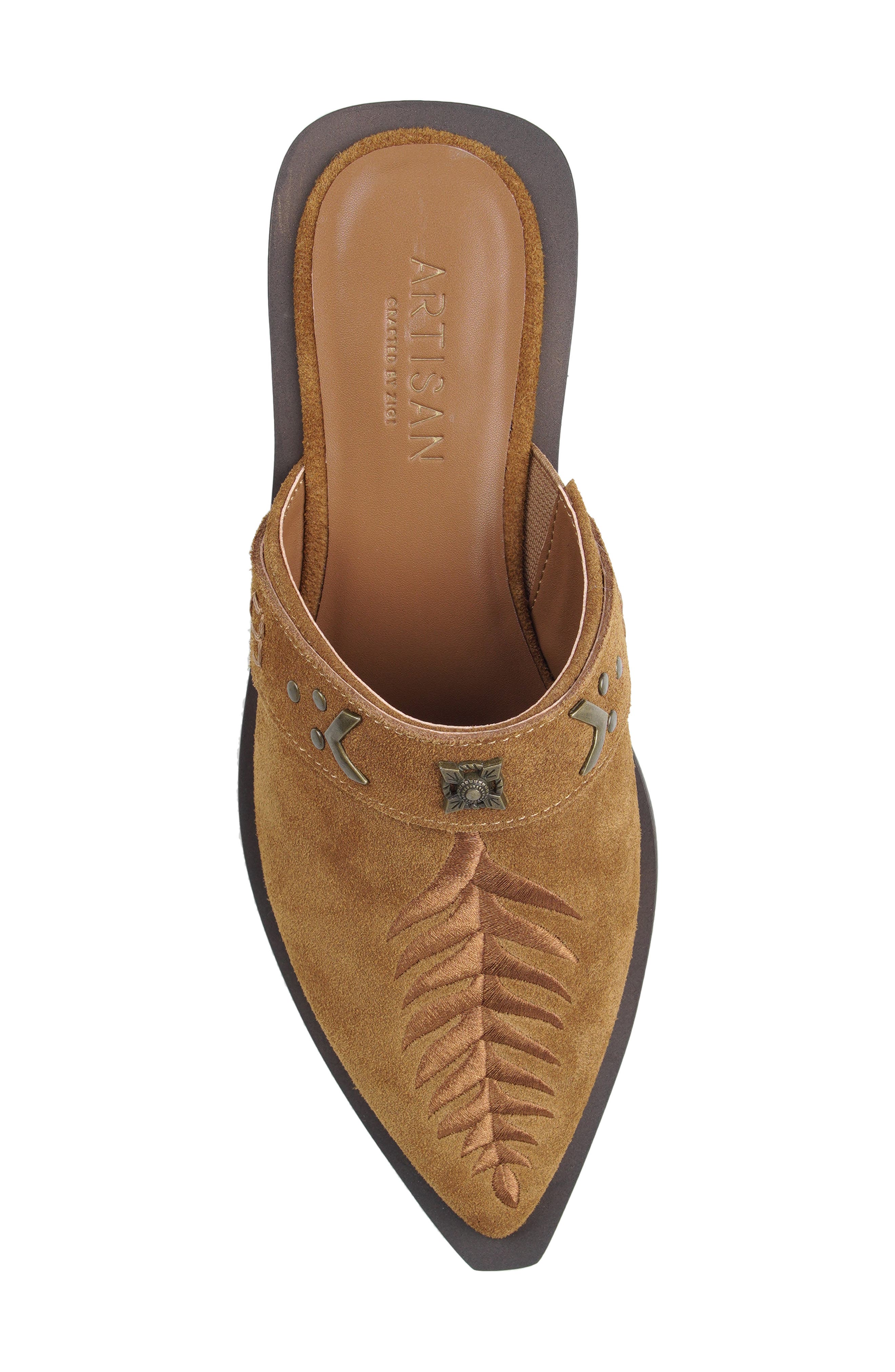 Charming Mule, Alternate, color, COGNAC SUEDE