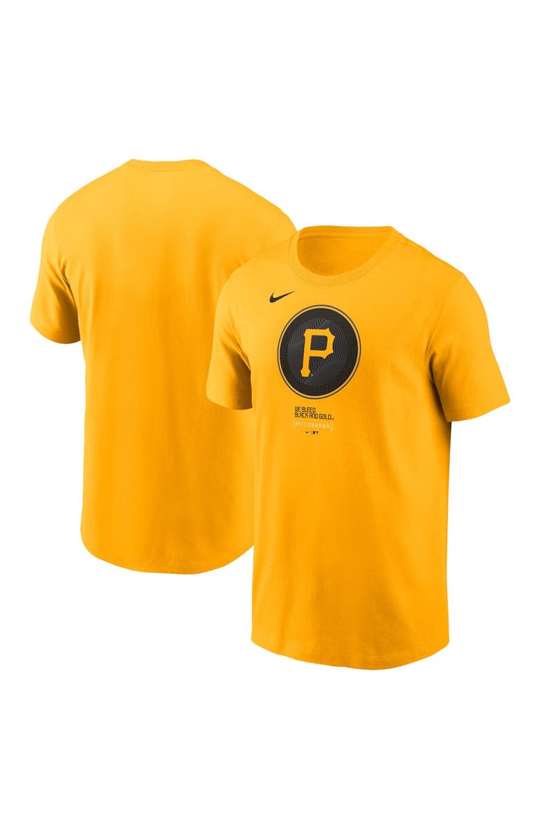 Nike Men's Nike Gold Pittsburgh Pirates City Connect Large Logo T-Shirt, Alternate, color, 